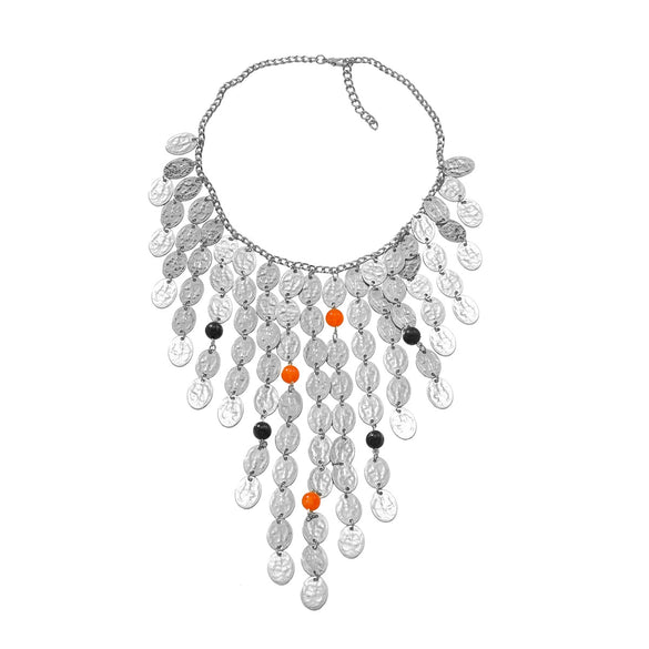 Women's Multilayered Braided Long Casual Clavicle Necklace Zinc Alloy Geometric Electroplating