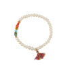 Women's Natural Blue Turquoise Beaded Necklace Handmade Geometric Style