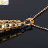 Women's Natural Crystal Hexagonal Prism Bullet Pendant Necklace With Titanium Steel Bead Chain Minimalist Fashion Jewelry