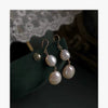 Women's Natural Freshwater Pearl Alien Shape Elegant Earrings