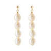 Women's Natural Freshwater Pearl Alien Shape Elegant Earrings