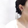 Women's Natural Freshwater Pearl And Abalone Shell Cute Rabbit Earrings In S925 Sterling Silver