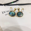 Women's Natural Freshwater Pearl And Abalone Shell Cute Rabbit Earrings In S925 Sterling Silver