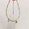 Women's Natural Freshwater Pearl Bracelet With Copper Alloy Nearly Round Beads
