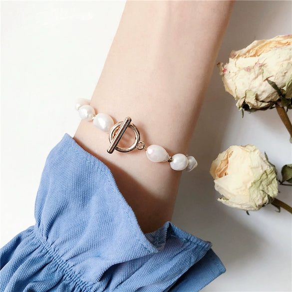Women's Natural Freshwater Pearl Cartoon Geometric Style Bracelet