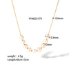 Women's Natural Freshwater Pearl Clavicle Chain Necklace And Fadefree Bracelet In Mixed Material With Vacuum Real Gold Electroplating In Pvd Furnace