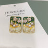 Women's Natural Freshwater Pearl Earrings In S925 Sterling Silver With 18K Gold Oblate Shape