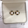 Women's Natural Freshwater Pearl Earrings S925 Sterling Silver 18K Goldfilled Oblate Shape Retro Style