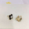 Women's Natural Freshwater Pearl Earrings S925 Sterling Silver Needle 18K Goldfilled Oblate Flat Round Bun Round