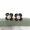 Women's Natural Freshwater Pearl Earrings S925 Sterling Silver Needle 18K Goldfilled Oblate Flat Round Bun Round