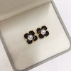 Women's Natural Freshwater Pearl Earrings S925 Sterling Silver Needle 18K Goldfilled Oblate Flat Round Bun Round