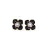 Women's Natural Freshwater Pearl Earrings S925 Sterling Silver Needle 18K Goldfilled Oblate Flat Round Bun Round
