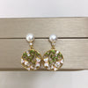 Women's Natural Freshwater Pearl Earrings S925 Sterling Silver Needle With Oblate And Round Shapes
