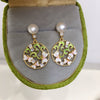 Women's Natural Freshwater Pearl Earrings S925 Sterling Silver Needle With Oblate And Round Shapes