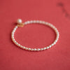Women's Natural Freshwater Pearl Geometric Pattern Bracelet With 14K Gold Simple Style