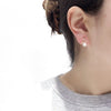 Women's Natural Freshwater Pearl Geometric Triangle S925 Sterling Silver Earrings