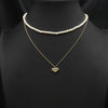 Women's Natural Freshwater Pearl Necklace With Geometric Pearl Chain Retro Clavicle Necklace Electroplated Non Fading Jewelry