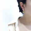Women's Natural Freshwater Pearl Oblate S925 Sterling Silver Earrings