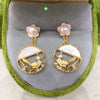 Women's Natural Freshwater Pearl S925 Sterling Silver Round Shaped Earrings