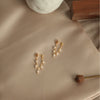 Women's Natural Freshwater Pearl Wheat Ears Tassel Elegant Earrings