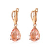 Women's Natural Gem Drop Shape Earrings With Electroplated Finish Fashion Jewelry