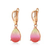 Women's Natural Gem Drop Shape Earrings With Electroplated Finish Fashion Jewelry