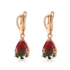 Women's Natural Gem Drop Shape Earrings With Electroplated Finish Fashion Jewelry