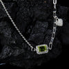 Women's Natural Gemstone Bracelet S925 Sterling Silver Geometric Light Luxury Style Set With Gems