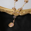 Women's Natural Geometric Copper Freshwater Pearl Clavicle Necklace With Electroplating