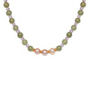 Women's Natural Pearl And 925 Sterling Silver Geometric Clavicle Chain Necklace Set