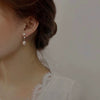 Women's Natural Pearl Drop Shape Retro Elegant Earrings
