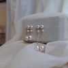 Women's Natural Pearl Drop Shape Retro Elegant Earrings