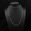 Women's Natural Pearl Geometric Bamboo Chain Elegant Sweater Chain Necklace Jewelry