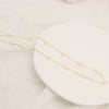 Women's Natural Pearl Geometric Bamboo Chain Elegant Sweater Chain Necklace Jewelry