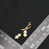 Women's Natural Pearl Geometric Baroque Retro Simple Electroplated Ear Clip Earrings Jewelry