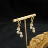 Women's Natural Pearl Geometric Baroque Retro Simple Electroplated Ear Clip Earrings Jewelry
