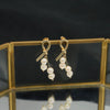 Women's Natural Pearl Geometric Baroque Retro Simple Electroplated Ear Clip Earrings Jewelry