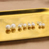 Women's Natural Pearl Geometric 925 Sterling Silver Retro Handmade Earrings