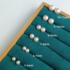 Women's Natural Pearl Geometric 925 Sterling Silver Retro Handmade Earrings