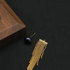 Women's Natural Pearl Tassel Dualpurpose Earrings Retro Luxury Colorpreserving Electroplating Geometric Design