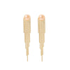 Women's Natural Pearl Tassel Dualpurpose Earrings Retro Luxury Colorpreserving Electroplating Geometric Design