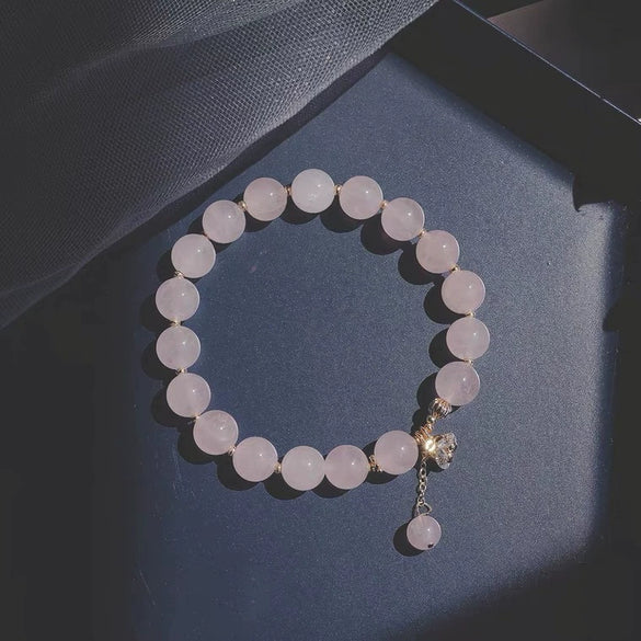 Women's Natural Powder Crystal Minimalist Handmade Bracelet