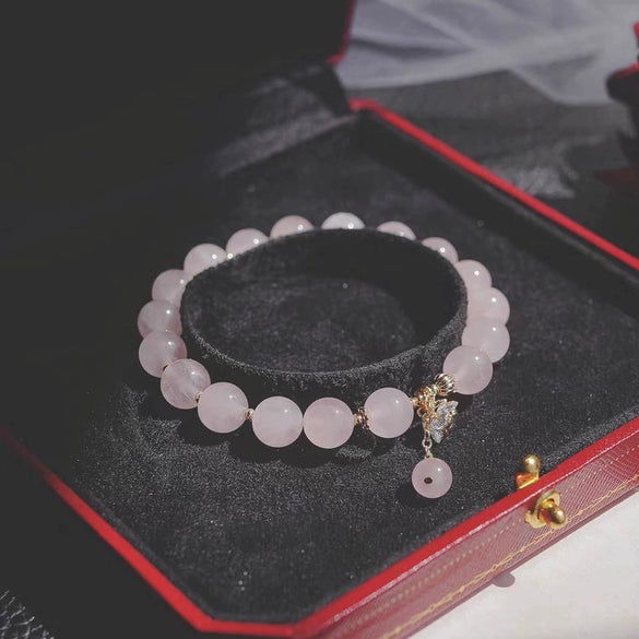 Women's Natural Powder Crystal Minimalist Handmade Bracelet