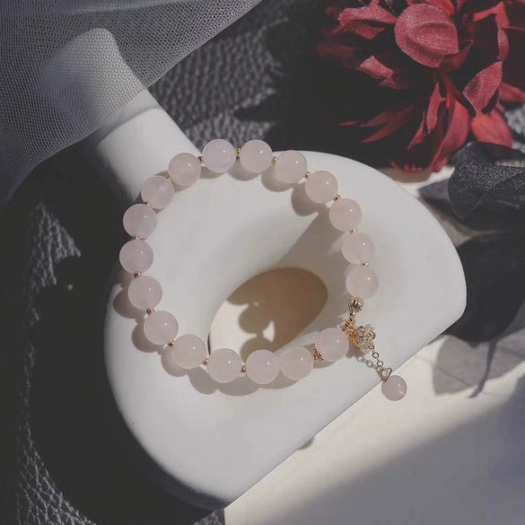 Women's Natural Powder Crystal Minimalist Handmade Bracelet