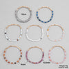 Women's Natural Stone Crystal Agate Acrylic Beaded Bracelet Jewelry With Geometric Pattern