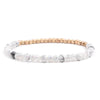 Women's Natural Stone Crystal Agate Acrylic Beaded Bracelet Jewelry With Geometric Pattern