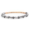 Women's Natural Stone Crystal Agate Acrylic Beaded Bracelet Jewelry With Geometric Pattern