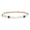 Women's Natural Stone Crystal Agate Acrylic Beaded Bracelet Jewelry With Geometric Pattern