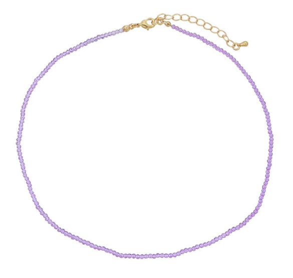 Women's Natural Stone Stainless Steel Beaded Clavicle Chain Necklace Handmade Geometric Design Light Luxury Little Fresh Style