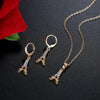Women's Natural Style Flower Pattern Earrings In Electroplated Environmental Protection Copper